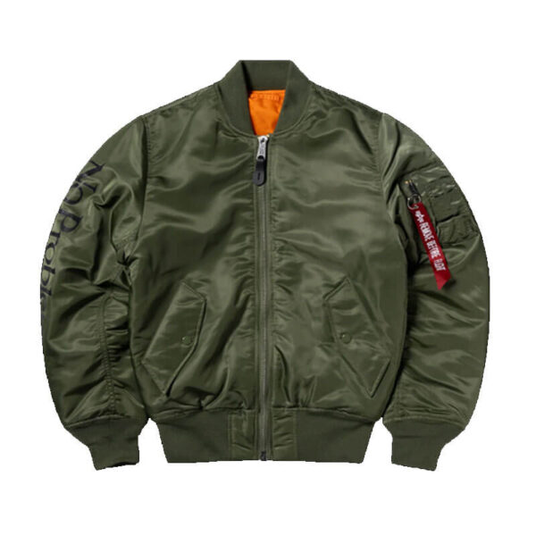NO PROBLEMO ALPHA INDUSTRIES No War MA-1 Jacket - Green