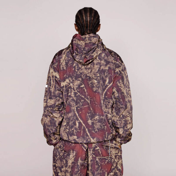 NO PROBLEMO Forest Glitch Nylon Jacket