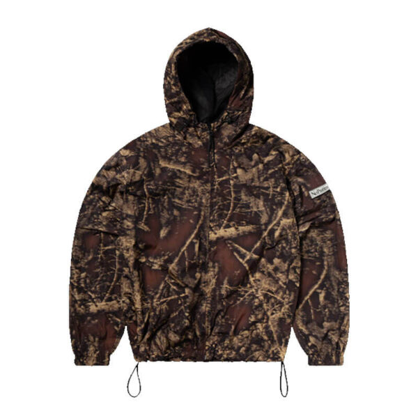 NO PROBLEMO Forest Glitch Nylon Jacket