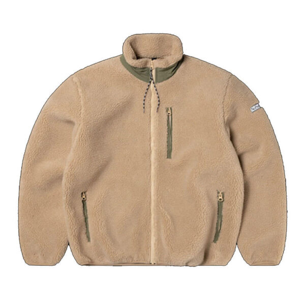 NO PROBLEMO Forest Heavy Fleece Jacket - Ecru