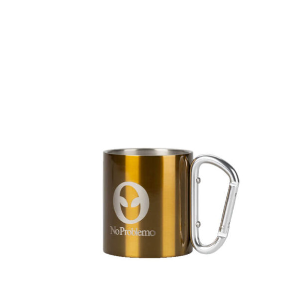 No Problemo Carabiner Mug - Khaki