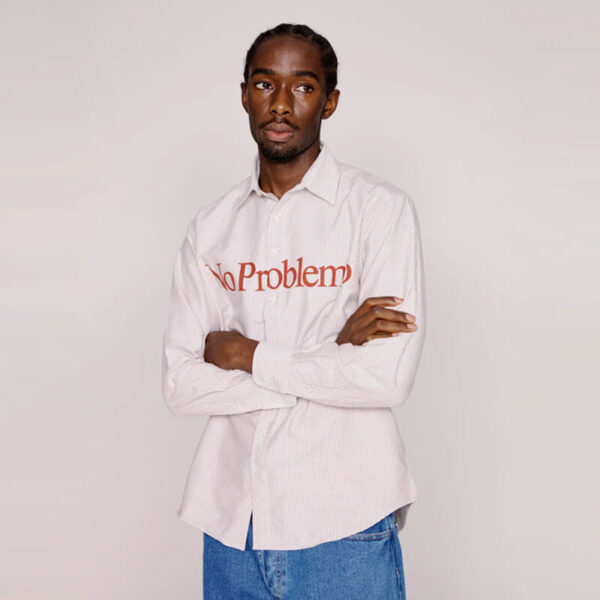 NO PROBLEMO No Problemo LS Stripe Oxford Shirt