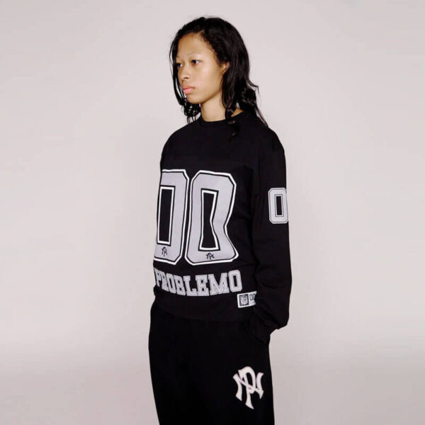 NO PROBLEMO Np00 Sport Cotton LS Jersey - Black