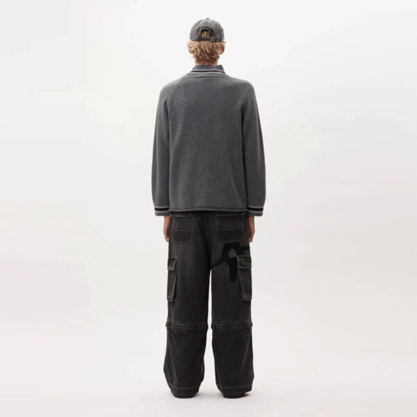 Perks & Mini Eyes Zip Thru Knit Cardigan