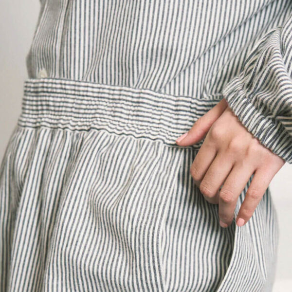 PHINGERIN Hand-Stenciled Night Pants Stripe