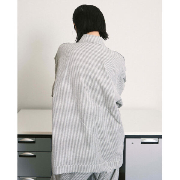 PHINGERIN Hand-Stenciled Night Shirt Stripe