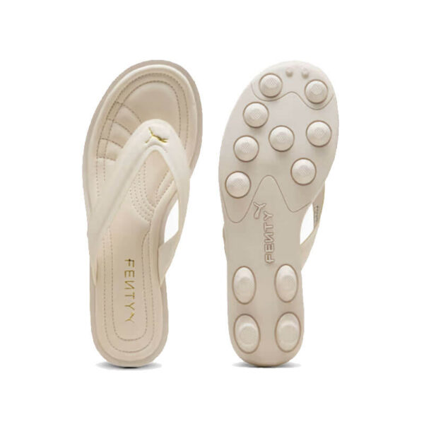 PUMA FENTY Cat Cleat Slides - Alpine Snow / Gold