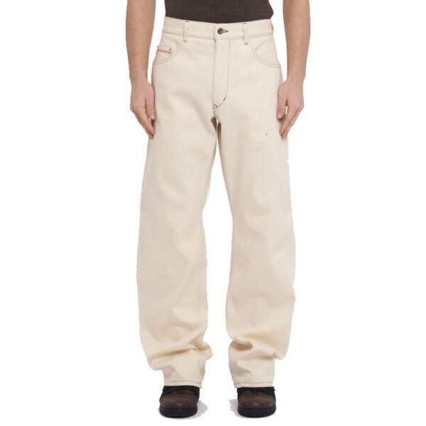 RANRA Bough Denim Pants - Ecru