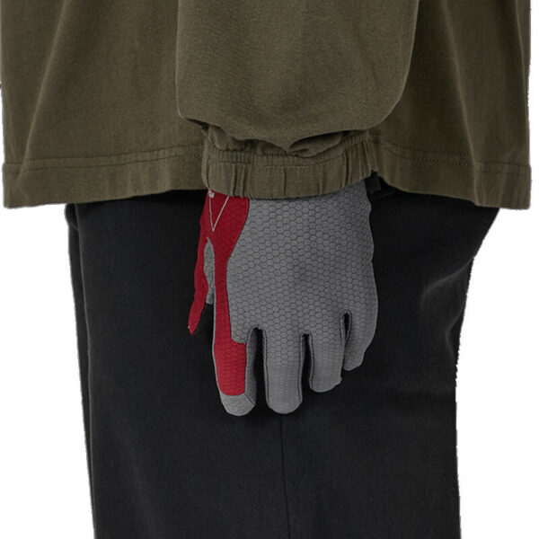 ROA Hiking Andie Base Layer Gloves - Grey / Dark Red