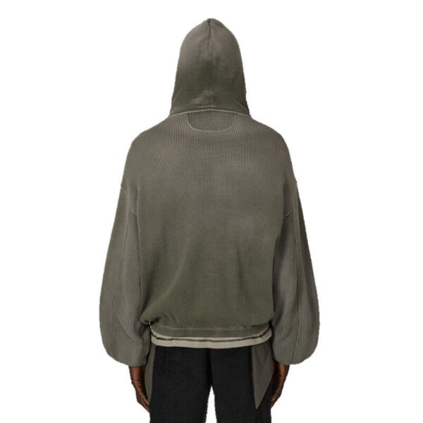 ROA Hiking Bee Sun Faded Waffle Zip Up Hoodie - Olive