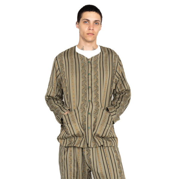 SOUTH2 WEST8 P.P. Cardigan - Ethnic Jq. Olive