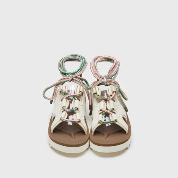 SUICOKE Ray-Ab Sandals - Ivory x Brown