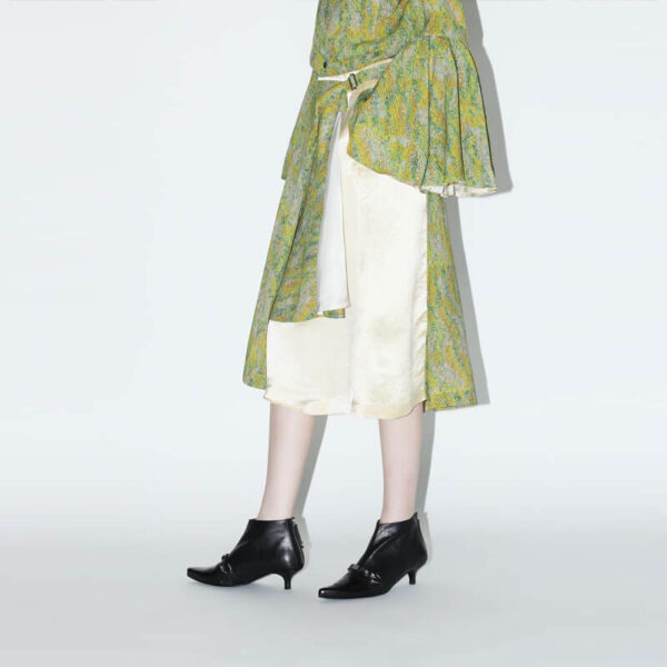 TOGA ARCHIVES Rayon Print Skirt - Brown