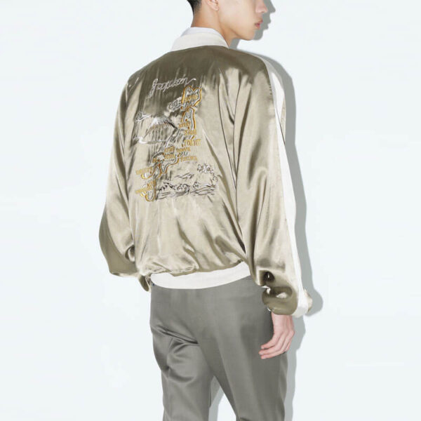 TOGA ARCHIVES Rayon Satin Souvenir Jacket
