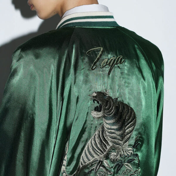 TOGA ARCHIVES Rayon Satin Souvenir Jacket