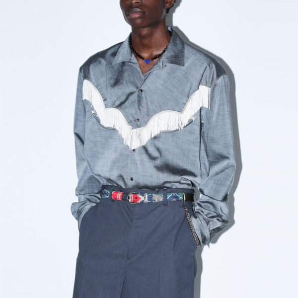 TOGA ARCHIVE Slab Tropical Fringe Shirt