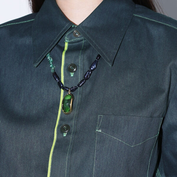 TOGA ARCHIVE Stone Beads Necklace - Green