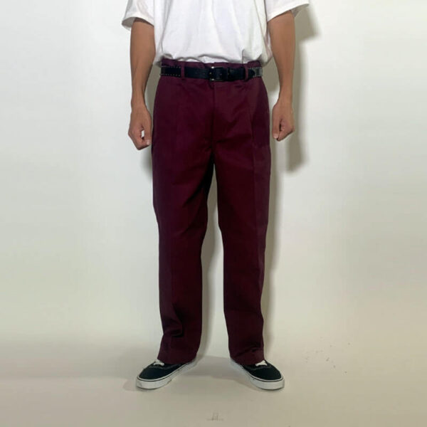 WACKO MARIA DICKIES Pleated Trousers - Burgundy