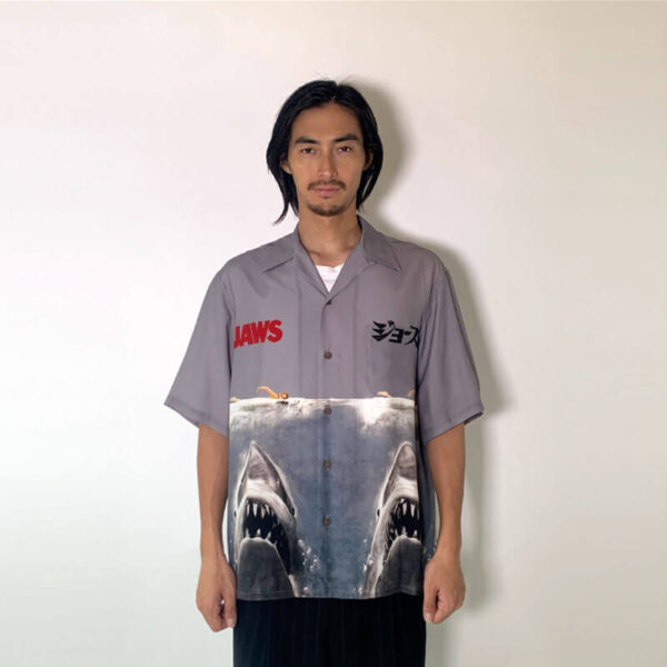 WACKO MARIA JAWS Hawaiian Shirt - Gray