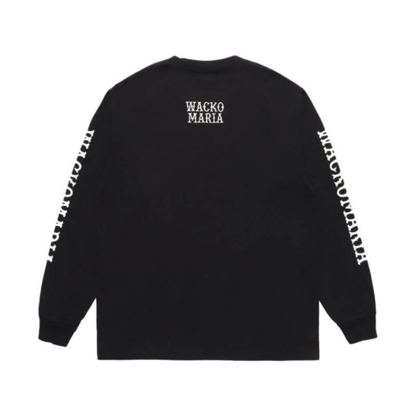 WACKO MARIA Wacko Sleeve Heavyweight LS Tee - Black