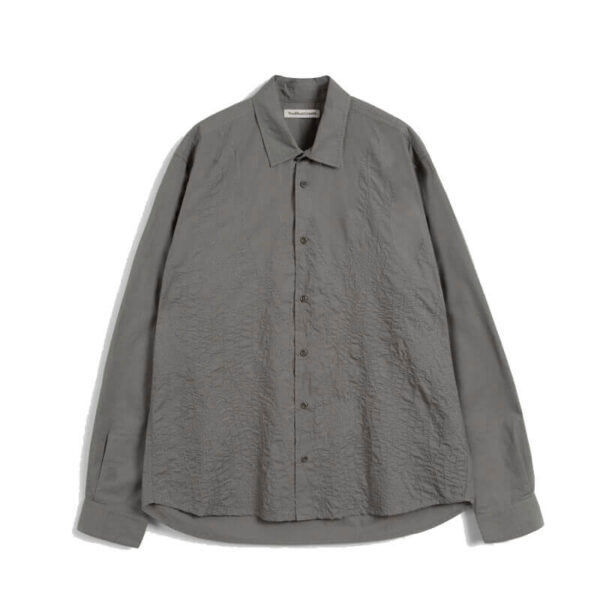 YMC Curtis Shirt - Embroidered Gunmetal