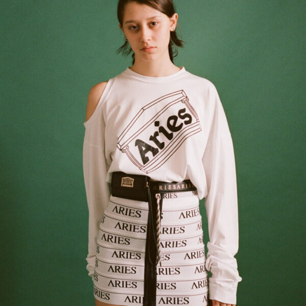 ARIES Leather Coin Belt Bag - Black