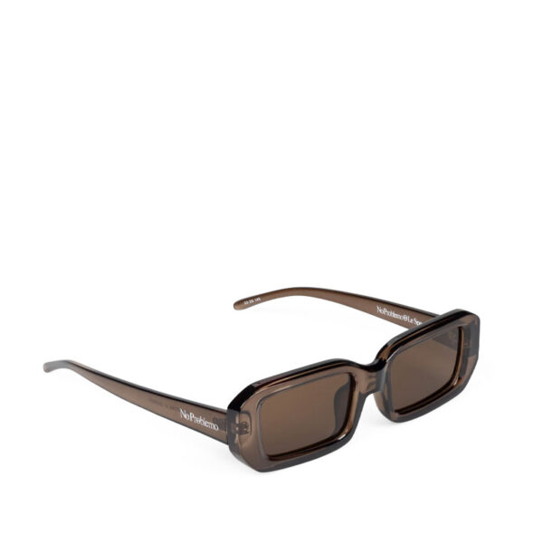 NO PROBLEMO x LE SPECS Blackpool Sunglasses - Cocoa